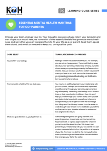Essential Mental Health Mantras for Co-Parents