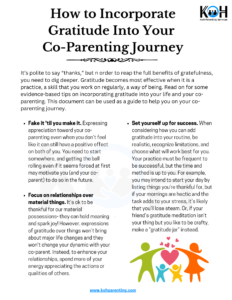 How to Incorportate Gratitude Into Co-Parenting