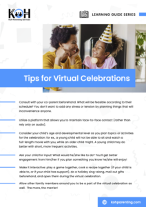 Tips for Virtual Celebrations