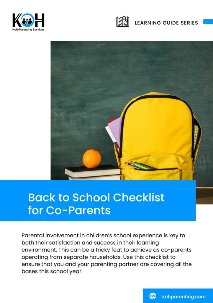Back to School Checklist for Co-Parents