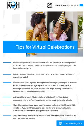 Coparenting Tips for Virtual Celebrations
