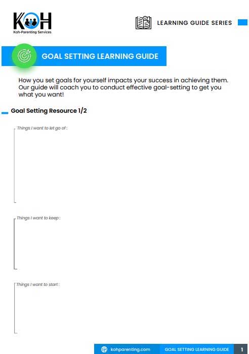 Goal Setting Learning Guide - coparenting